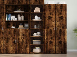 Highboard Smoked Oak 40x41x185 cm Engineered Wood 3281670
