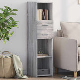 Highboard Grey Sonoma 30x42.5x124 cm Engineered Wood 846157