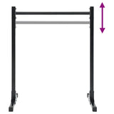 Dip Station 2 pcs Black 55 x 90 x 104.5 cm Powder-Coated Steel 42002571