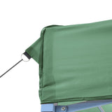 ZNTS Foldable Party Tent Pop-Up with 2 Sidewalls Green 4004992