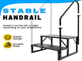 RV Step Stool, 2 Step Ladder, Hot Tub Steps with 2 Handrails, Heavy Duty Ladder Shelf Bookcase, 5th 98745612