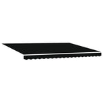 Retractable Awning Manual Black 450 x 300 cm Fabric 3330960