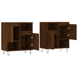 Sideboards 2 pcs Brown Oak Engineered Wood 3190132
