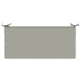 2-Piece Bench Cushions SOEST 2 pcs 100% Polyester Grey 950221