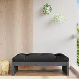 Garden Footstool Grey Solid wood pine Large Modular 825753