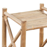 ZNTS 5-Tier Square Bamboo Shelf 242493