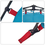 Camping Tent Dome 4-Person Blue Quick Release 4004243