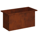 Garden Planter with LED Rusty 30 x 60 x 30 cm Weathering Steel 8008096