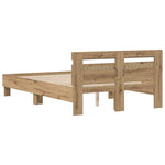 Bed Frame Artisan oak 120 x 190 cm Engineered wood 3333958