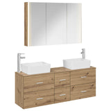 Bathroom Furniture Set 4 pcs Artisan Oak 3406870