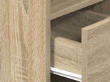 Bedside Cabinet with Drawer Sonoma Oak 25x31x66 cm 858618