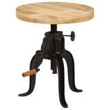 Side Table 45x cm Solid Mango Wood and Cast Iron 247587