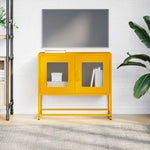 ZNTS TV Cabinet Mustard Yellow 68x39x60.5 cm Cold-rolled Steel 853335