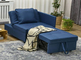 Convertible Single Sofa Bed with Thick Padded Seat, 3-in-1 Multi-Functional Sleeper Chair Bed with T3398P342243