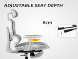 Multi-Adjustable Mesh Office Chair - Grey and White T3398P424985