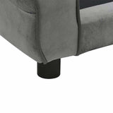 171039 Dog Sofa Dark Grey 72x45x30 cm Plush