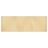 Rug Rectangular Light Natural100x300 cm Bamboo 376951