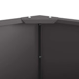 Planter Black 60 x 60 x 35 cm Steel 883738