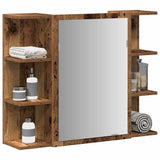 Bathroom Mirror Cabinet Old Wood 80x20.5x64 cm Engineered Wood 856036