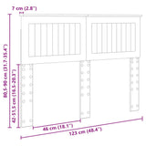 Headboard Smoked Oak Engineered wood 888446