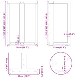 Dining Table Legs T-Shaped 2 pcs Black 50x35x cm Steel 4013051