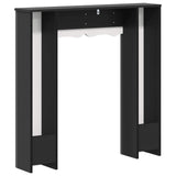 Fireplace Surround Black 102 x 20 x 102 cm Engineered Wood 8006634