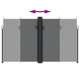 Retractable Side Awning Black 200x1200 cm 4004849