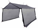 Camping Tarp with Mesh Walls Grey and Orange 270 x 210 x 210 cm 42028569