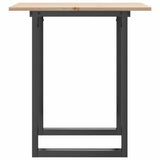 Dining Table O-Frame 70x70x75 cm Solid Wood Pine and Steel 3282671