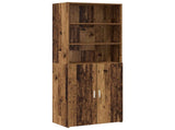 Highboard Old Wood 70 x 42.5 x 185 cm Engineered Wood 3446610