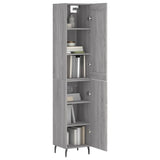 Highboard Grey Sonoma 34.5x34x180 cm Engineered Wood 3200151