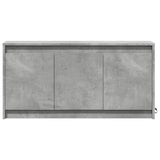 TV Cabinet with LED Concrete Grey 100x34x50 cm Engineered Wood 852211