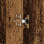 Shoe Cabinet with Door Brown 80 x 39 x 180 cm Engineered wood 3333873