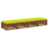 4-Piece Seat Cushions SOEST 4 pcs 100% Polyester Bright Green 944730