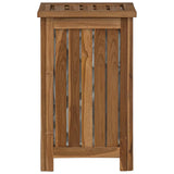 Laundry Basket Natural Solid Teak Wood 42024284