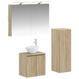 Bathroom Furniture Set 4 pcs Sonoma Oak 3407409