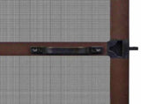 Hinged Insect Screen Manual Brown and Black 100 x 215 cm 42047048