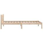 810067 Bed Frame without Mattress Solid Wood 90x200 cm