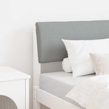 Upholstered Headboard Light Grey 75 cm Solid Pine Wood 879153