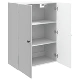 Wall-Mounted Cabinet High Gloss White 66 x 34.5 x 90 cm 899079