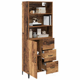 Highboard Old Wood 69.5 x 34 x 180 cm Engineered Wood 3415715