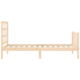 Bed Frame without Mattress 90x190 cm Single Solid Wood Pine 3192066