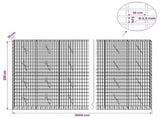 Gabion with 3.5 mm Wire and 5x10 cm Mesh 1000x10x200 cm 3462590