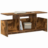 TV Stand Smoked Oak 102 x 35 x 45 cm Engineered Wood 890996