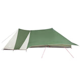 Tipi Tent with Roof Green 660 x 456 x 200 cm Taffeta 42000975