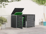 Wheelie Bin Storage Anthracite 138 x 77.5 x 112.5 cm 3422240