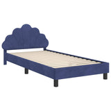 Children's Bed Frame with Headboard Police Blue 90 x 200 cm 42011168