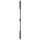 Wall Headboard Black 159.5x3x110 cm Solid Wood Pine 824952