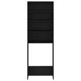 Washing Machine Cabinet Black 64x24x190 cm 808405