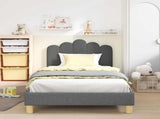 Children's Bed Frame with Headboard Dark Grey 80 x 200 cm 42011050